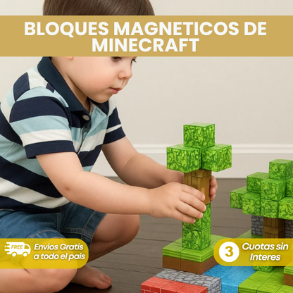 Bloques Magneticos de minecraft - 50%OFF solo por HOY!